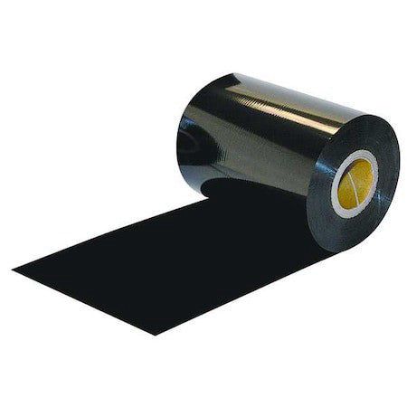 Zoro Select 35Yp34 Label Printer Ribbon, 3-5/32" W, 1476 Ft. L, Black