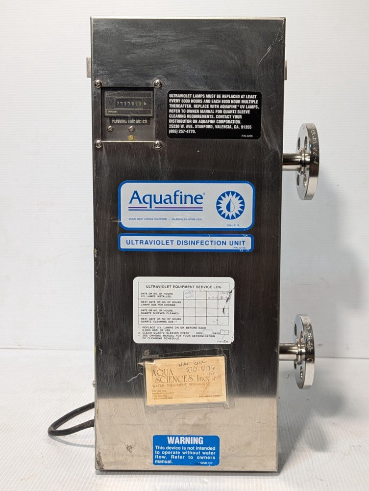 Aquafine SL-10A Ultraviolet Disinfection Unit