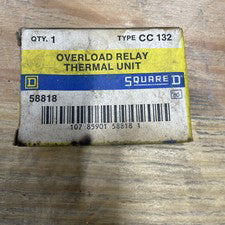 Square D CC132 Overload Relay Thermal Units Heater 58818
