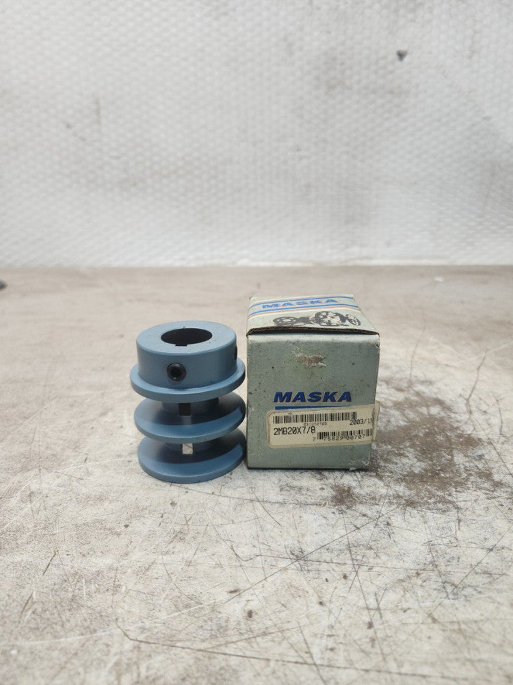 NEW IN BOX MASKA LIGHT DUTY FIXED BORE SHEAVE 2MB20X7/8