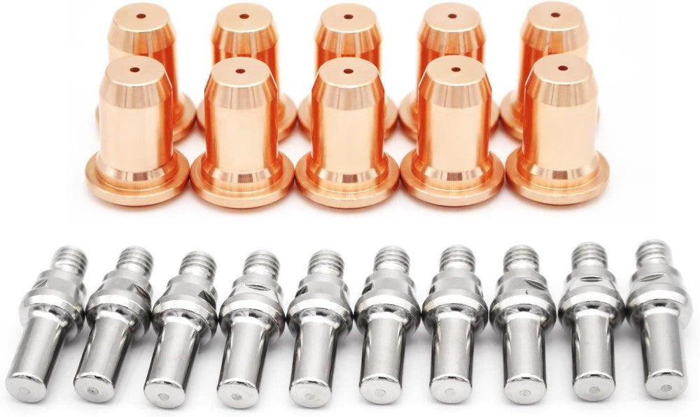 20pcs 52582 Electrode 51313 Tip Nozzle 1.0mm for Plasma Cutter Torch IPT-60... 