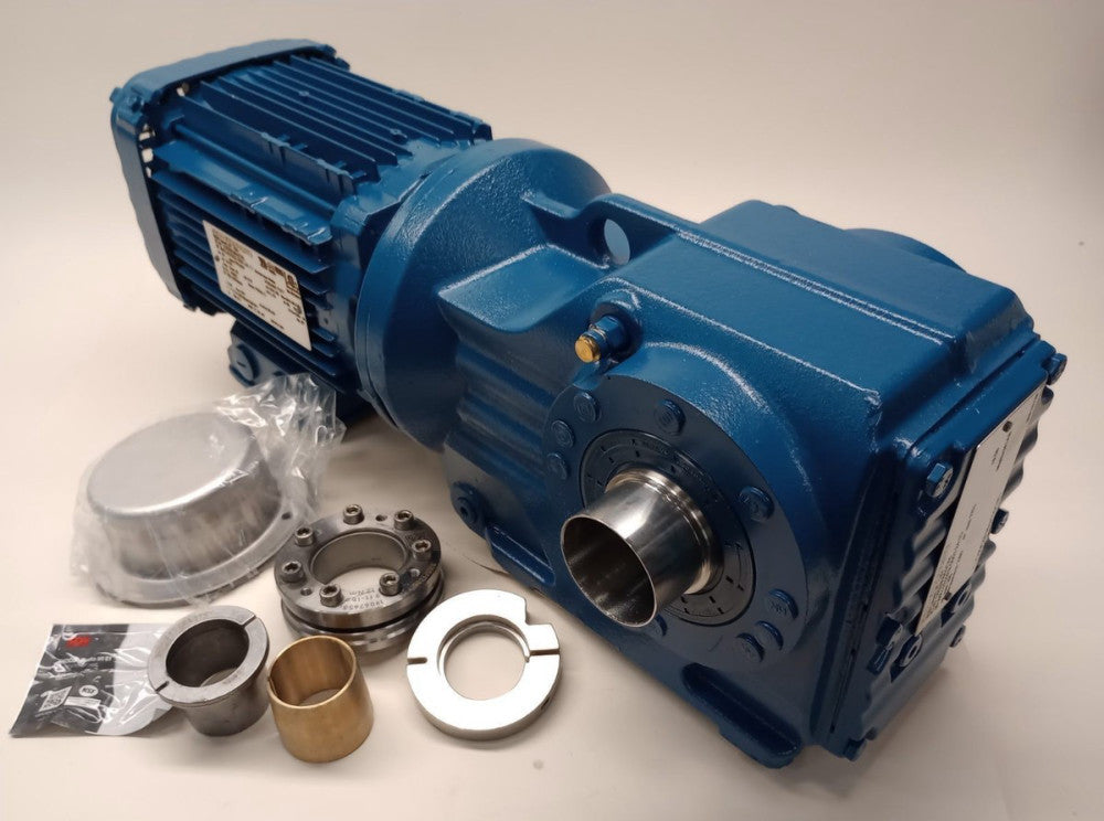 SEW EuroDrive KT47-DRN80M4/DH-8.56 Gear Motor 3ph 1hp 1751/205rpm Ratio 8.56:1