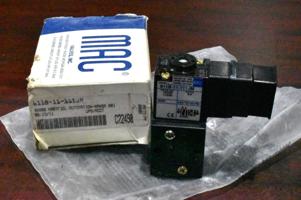MAC Valves 611B-11-111JM Solenoid Valve NOS