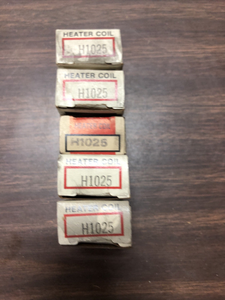 Eaton Cutler Hammer H1025 (LOT OF 5) *NEW* Overload Heater Element Thermal