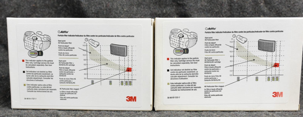 3M Adflo Particle Filter Indicator 39-9019-1737-7 Lot of 2