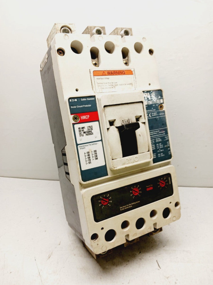 NEW EATON HMCP400W5C 400 AMP CIRCUIT BREAKER 3 POLE 600 VAC 250 VDC