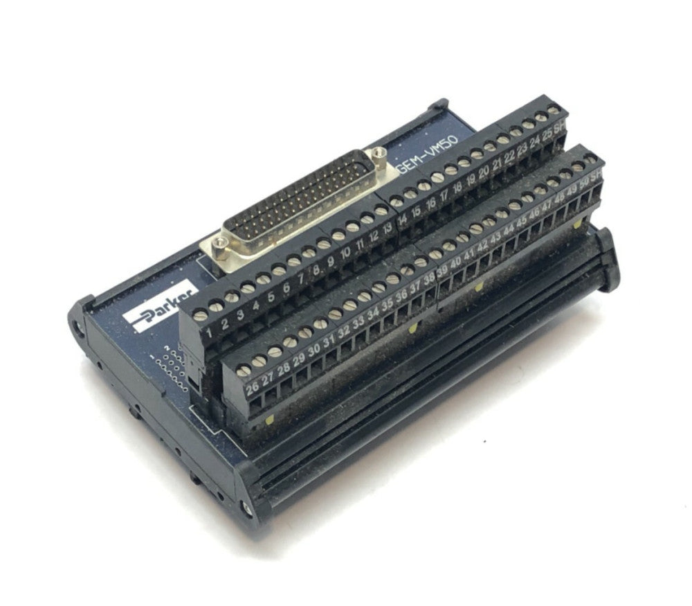 Parker GEM-VM50 Gemini Drive 50-Pin Breakout Module, Screw Terminals