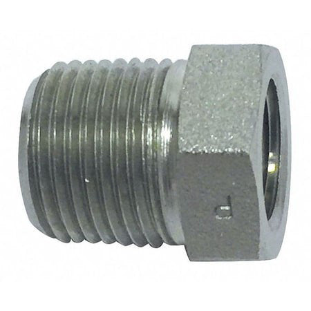 Parker 1/4 X 1/8 Ptr-Ss Hydraulic Hose Adapter,0.86" L,6000 Psi