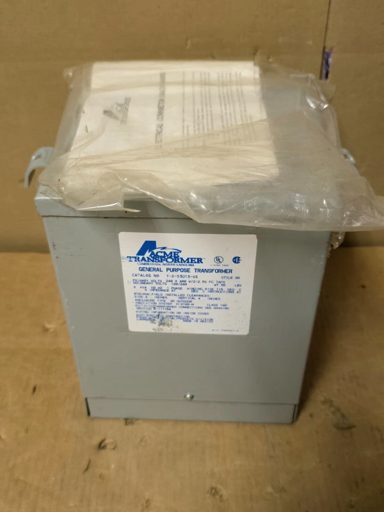 ACME GENERAL PURPOSE TRANSFORMER, T-2-53013-4S, 1PH, 3KVA, 60Hz, NEW! M/O!