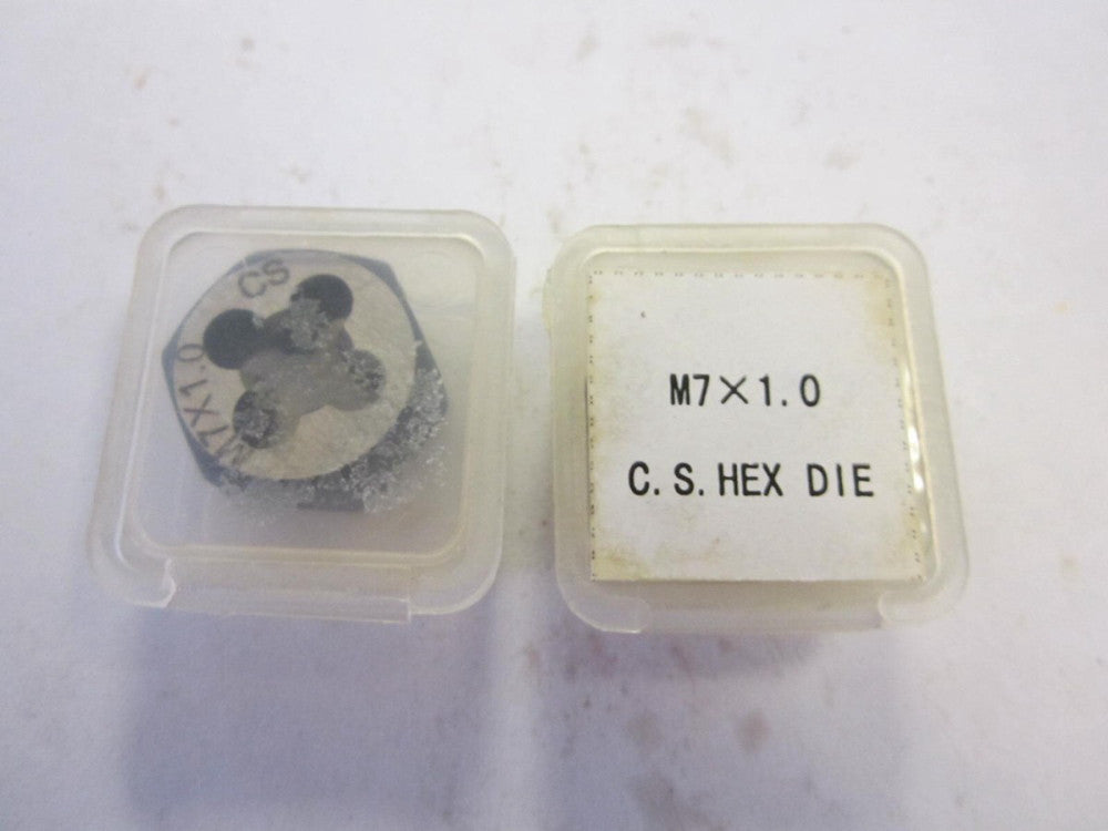 Carbon Steel 11/16" Coarse M7x1.00 Metric Hex Rethreading Dies NEW - Lot Of 2 
