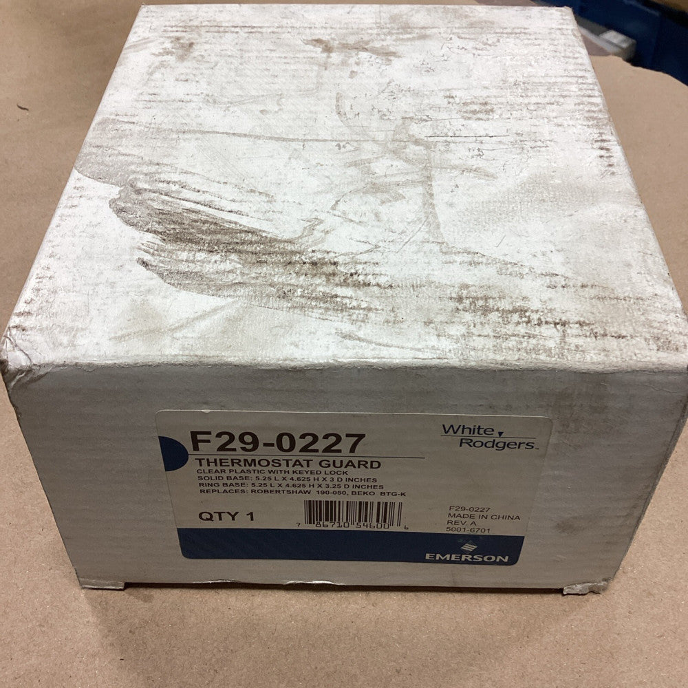 White-Rodgers Emerson F29-0227 Clear Thermostat Guard Lockable Cover Security
