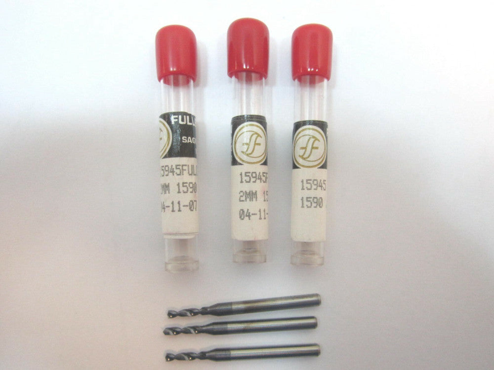 Fullerton (FULL-15945) 0.0787" x 10.16mm OAL Circuit Board Drill Bits - Qty 3