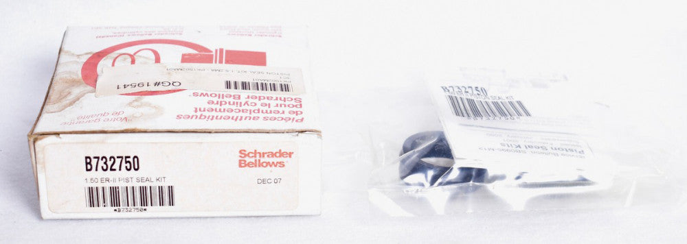Schrader Bellows 1.50 ER-II Piston Seal Kit  B732750  Factory Sealed