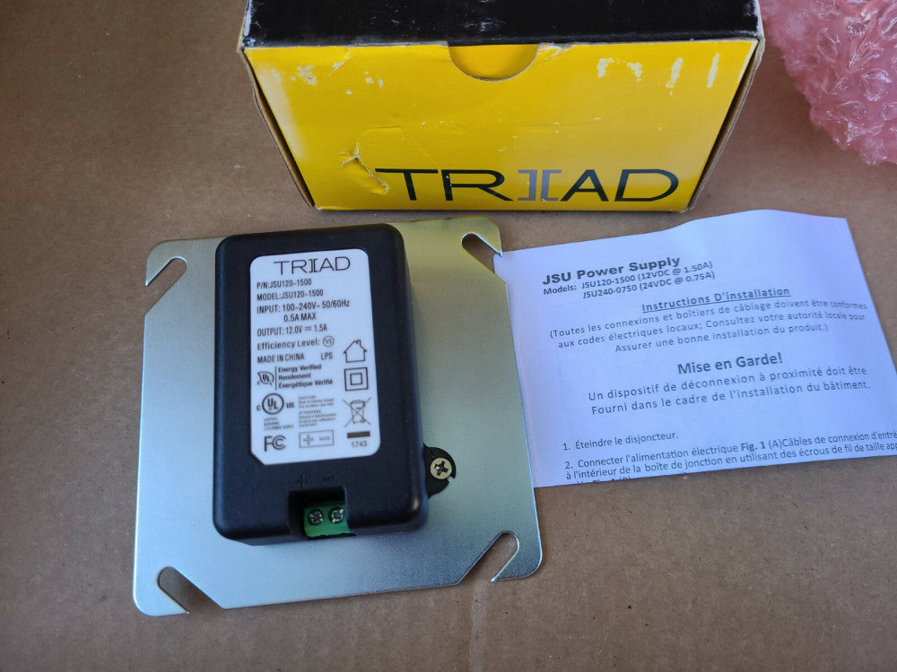 New Triad Magnetics JSU120-1500 Power Supply 12vdc 1.5 Amps