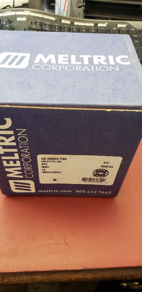 NEW MELTRIC 600V 500HP INLET PLUG 45-48003-P80 ( A2-4C)