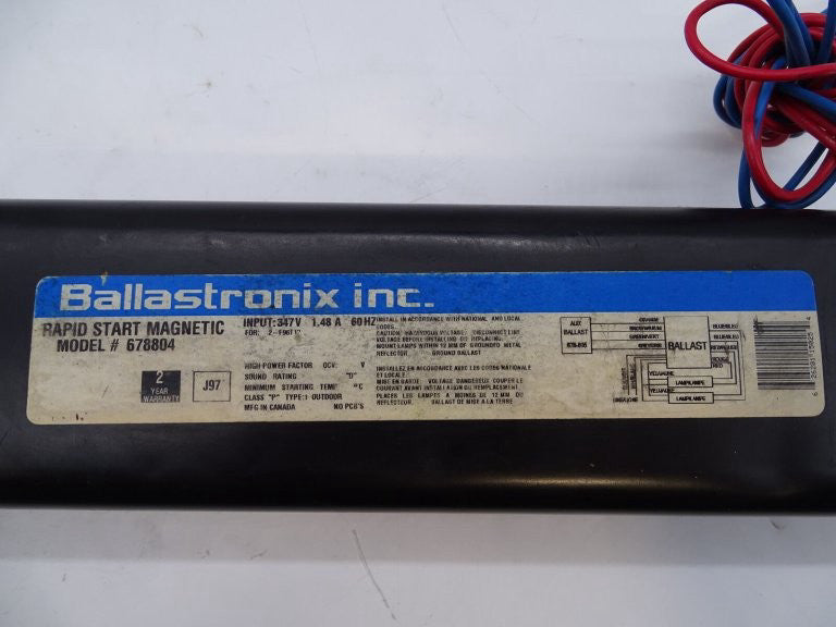 BALLASTRONIX 678804 FLUORESCENT BALLAST (107764 - USED)