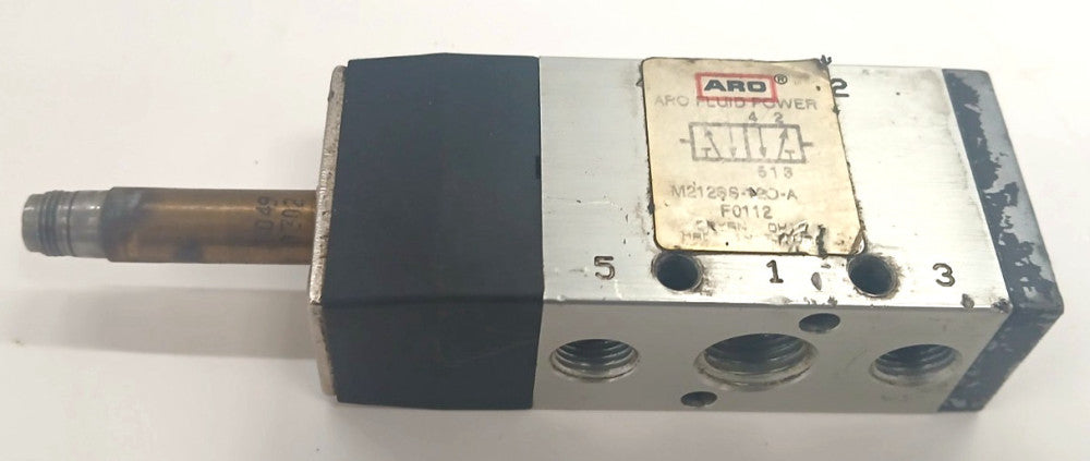 ARO FLUID POWER SOLENOID VALVE M212SS-120-A FO112 5 PORTS 2 POSITIONS