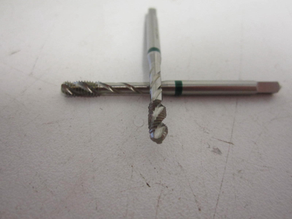 6-40 HSSE 2B UNF Green Band Modified Bottoming Chamfer Carbon Steel Tap - Qty 2 