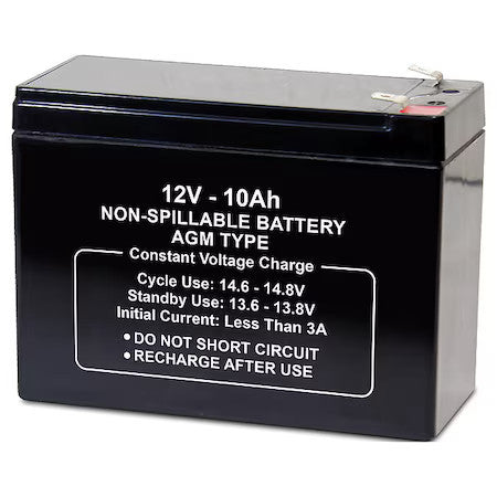 Zoro Select 5Efh0 Battery,Sealed Lead Acid,12V,10Ah,Faston