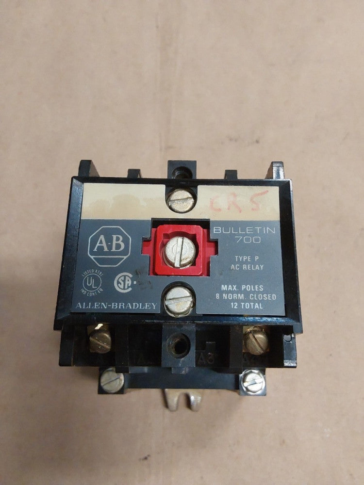 Allen Bradley Bulletin 700 Type P 700-P200A4 AC Relay Preowned