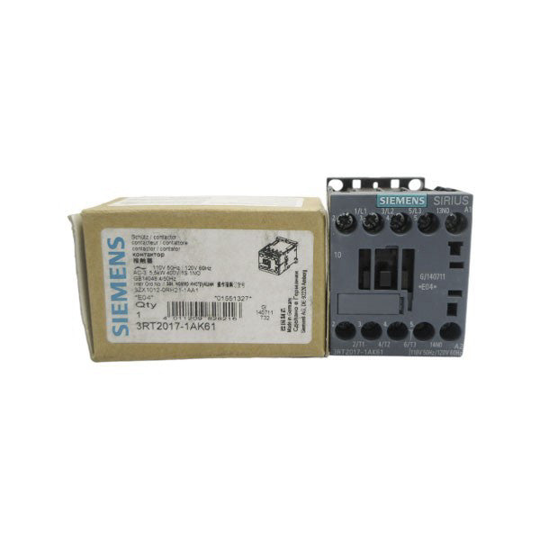 SIEMENS 3RT2017-1AK61 110/120V NSMP