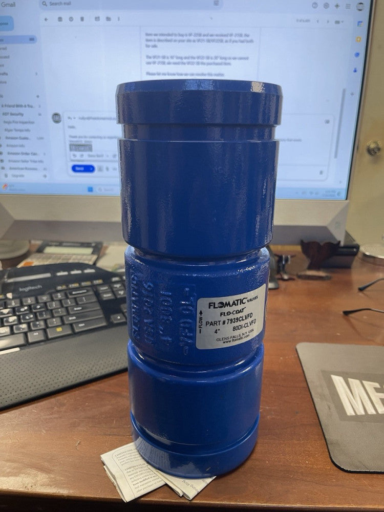 FLOMATIC FLO-COAT 80DICLVFD - Ductile iron check valve 7939CLVFD 4" *SHIPS FREE