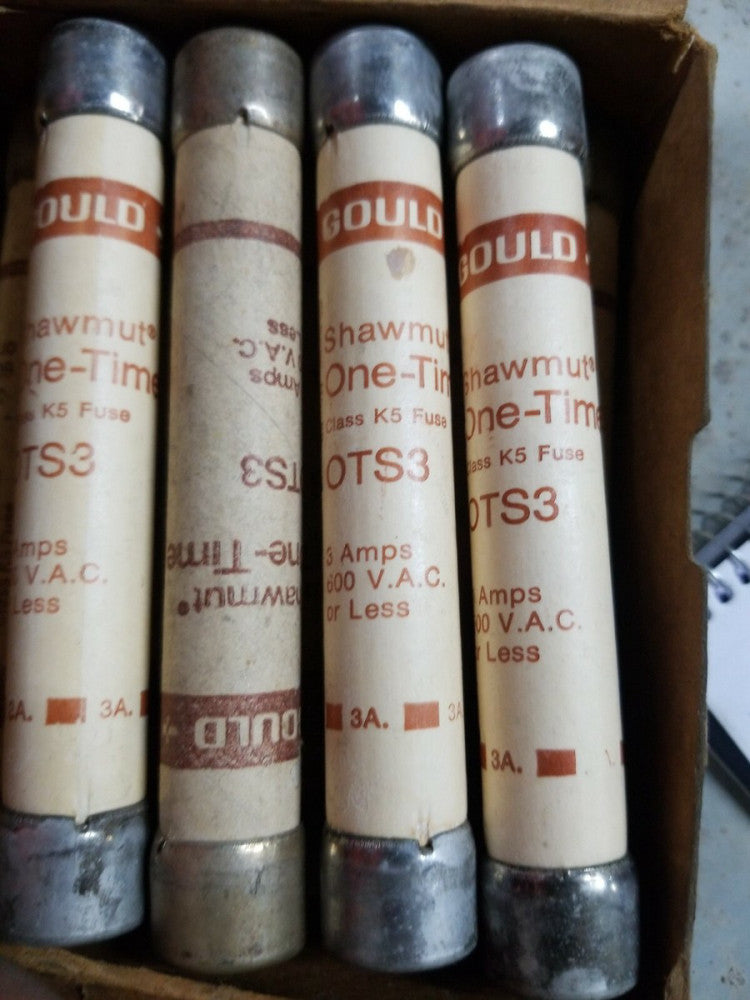 NEW OLD STOCK SHAWMUT OTS3 ONE TIME FUSE 3 AMP