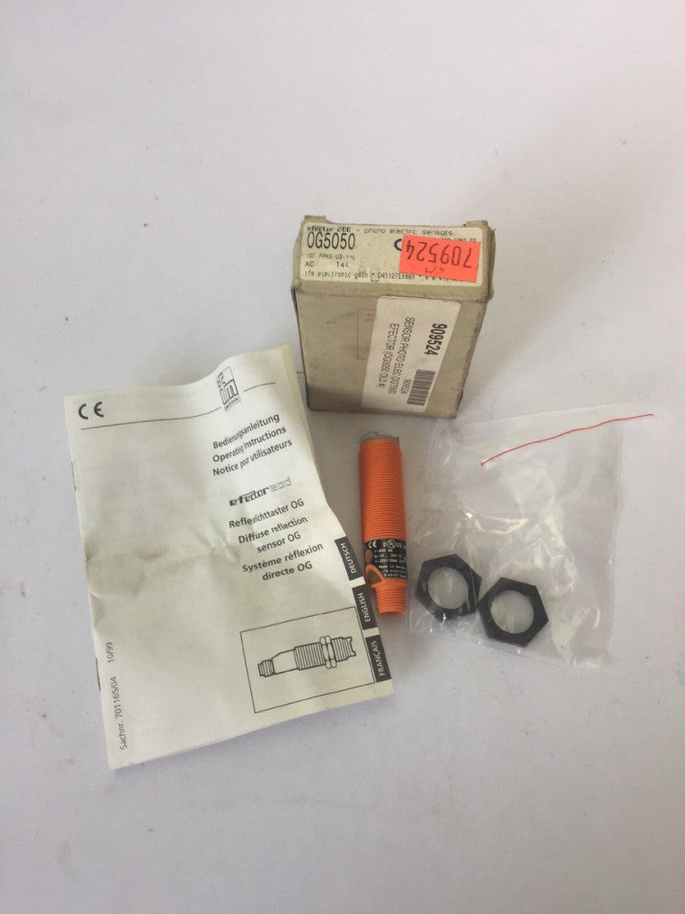 IFM EFECTOR OG5050 PHOTO ELECTRIC SENSOR 10...36VDC 