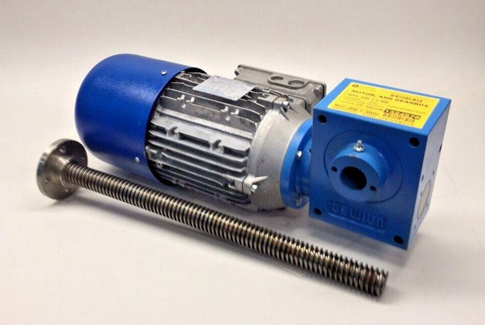 Unimec TP-00306-MD x 1/5 Used Screw Jack Motor TF90L/4-14R-A19 Ratio 1:5 MTP-306
