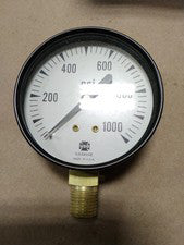 U.S. GAUGE P500 2 1/2" Gauge 0 - 1000 PSI 1/2" NPT D23