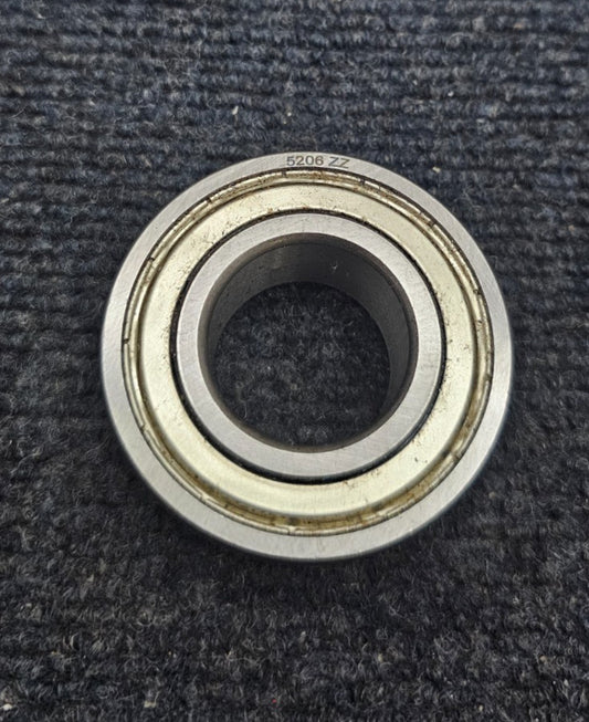 (QTY 3) 5206 ZZ Double Sealed Angular Contact Bearing 30mm x 62mm x 23.8mm