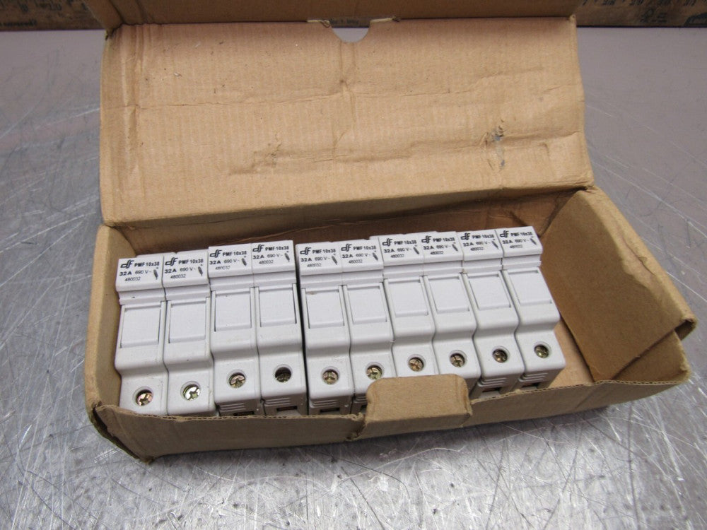 LOT OF 5QTY DF PMF 10x38 480032 32A 690V 2-POLE FUSE HOLDERS NEW IN BOX !! M/O