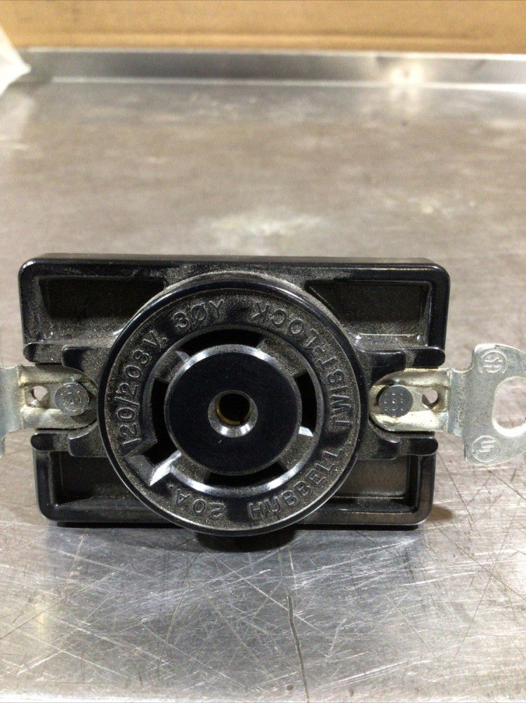 Hubbell Twist-Lock Female Mounted Receptacle 20A 120/208V 30Y