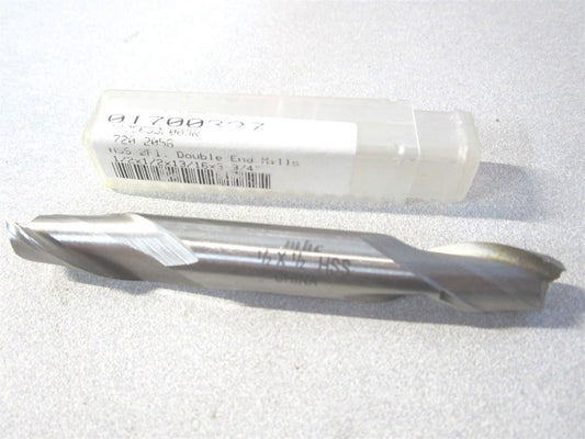 (720-2056) 1/2" x 13/16" x 1/2" x 3-1/4" OAL HSS 2FL DE Square End Mill 