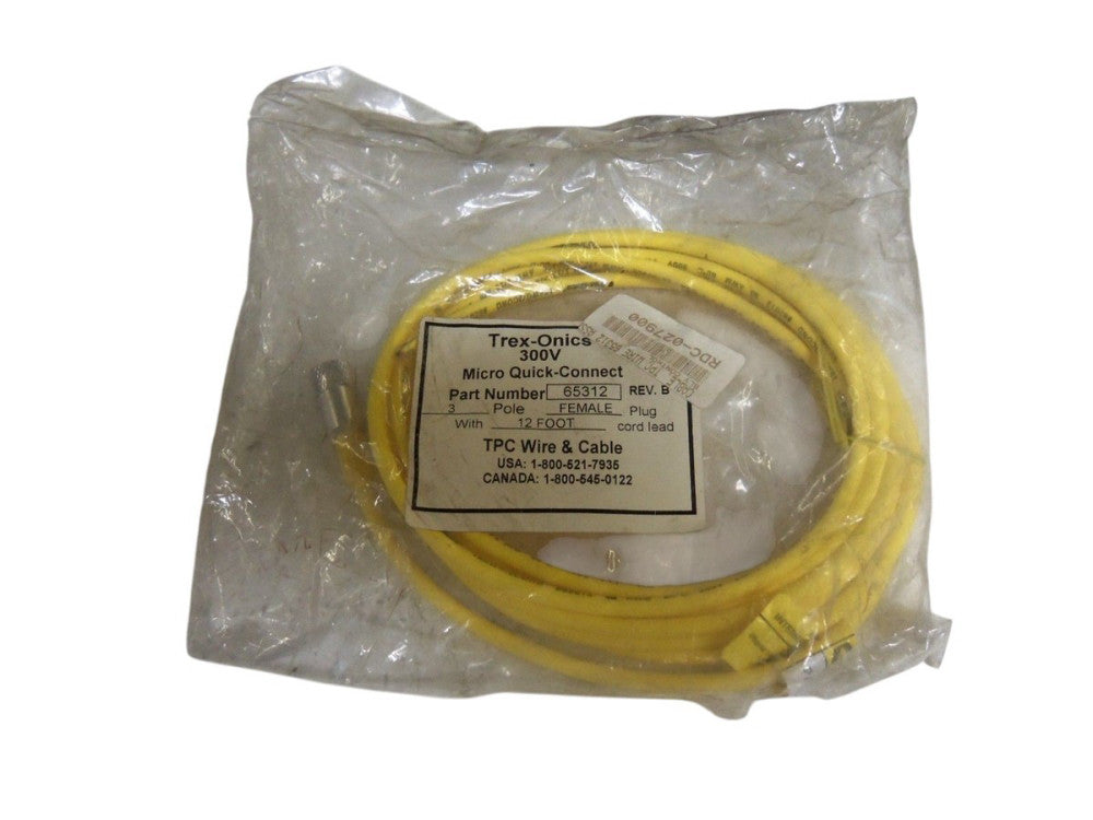 TPC WIRE & CABLE CONNECTOR 65312 12FT UNMP