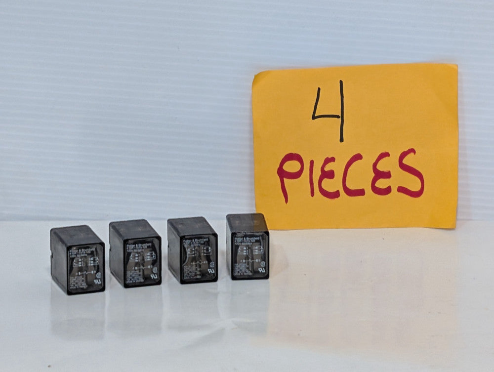Lot of 4 Potter & Brumfield K10P-11A15-120 Ice Cube Relays, 1/2hp, 15A, DPDT