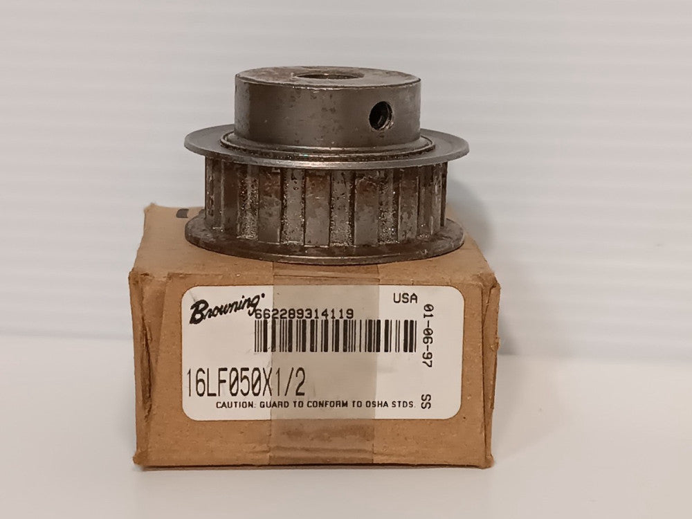 Browning 16LF050X1/2 Bushing Bore Timing Belt Pulley 0.5 in Bore, 1.88 in OD
