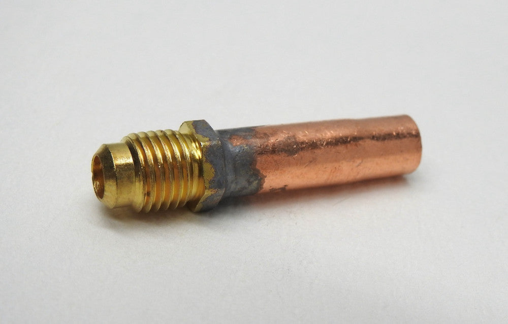 C&D Valve 3/8" Copper Tube 1/4" Flare Cap Copper Access Valve Extension MANY QTY