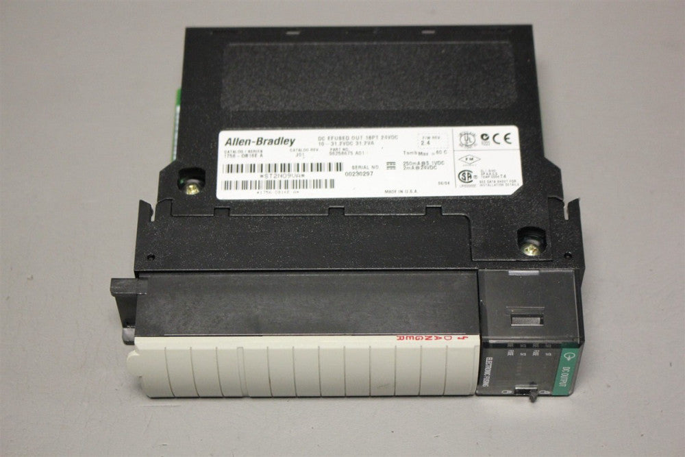 ALLEN BRADLEY CONTROLLOGIX DC EF OUT PLC MODULE 1756-OB16E A FW2.4