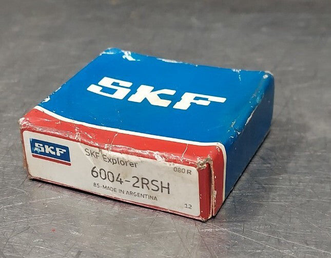 SKF Explorer 6004-2RSH Single Row Deep Groove Bearing - New/Sealed Packaging