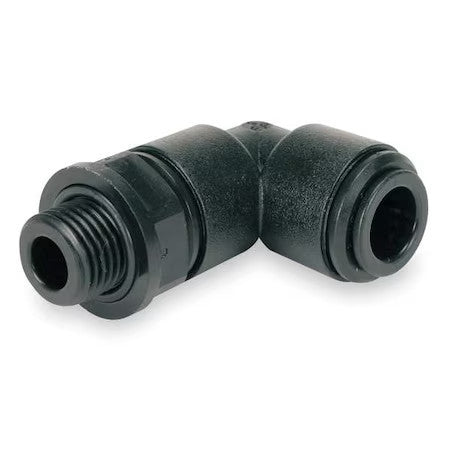 John Guest Pm090801e-Pk10 Push-Fit Elbow Fitting, 5/16 In Tube Size, Acetal,