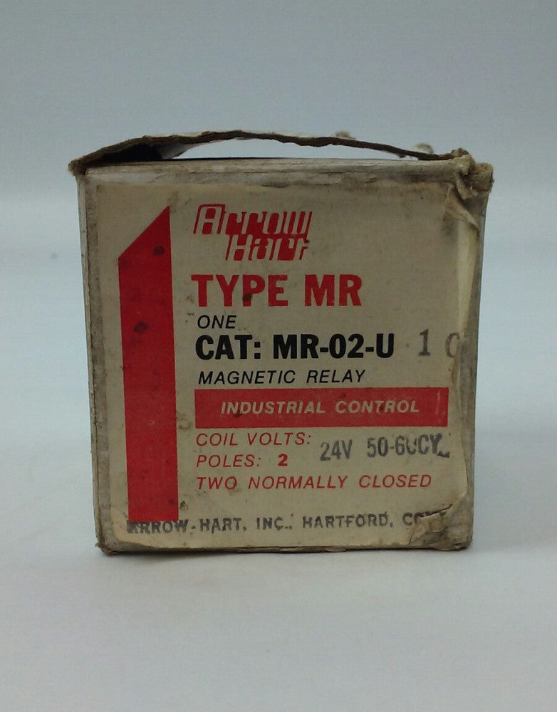 ARROW HART MR-02-U MAGNETIC RELAY 2 POLE 24V 50-60CY 