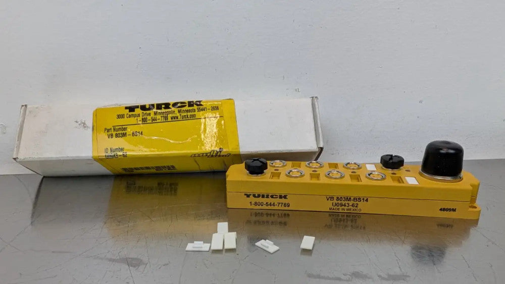 Turck VB 803M-BS14 Junction Block U0943-62 M16x14-Pin 8-Port 3-Pin M8