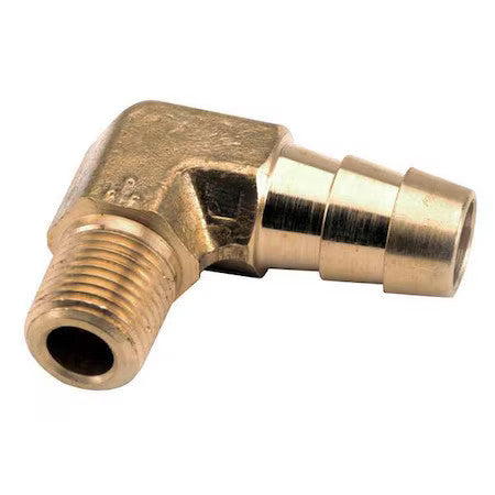Zoro Select 707020-0806 Barbed Hose Fitting, 1/2" Tube Od, 3/8 In Pipe Size,
