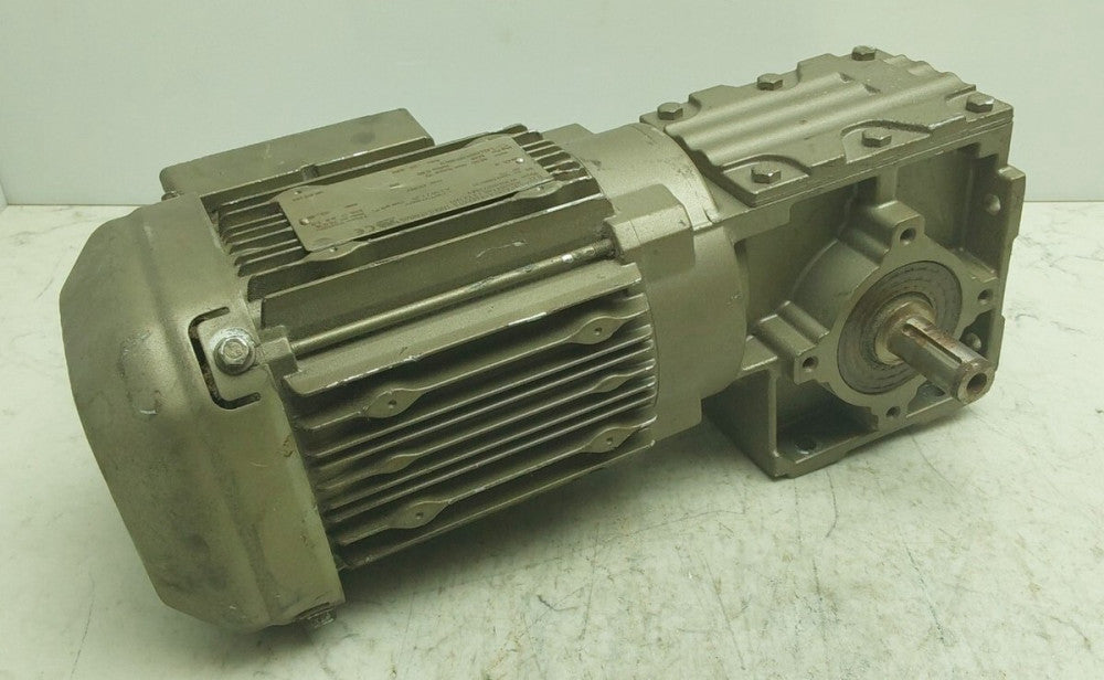 Sew-Eurodrive W30DRS71M4 0.75Hp 1690Rpm 230/460V 3Ph 2.5/1.25A 60Hz Gear Reducer