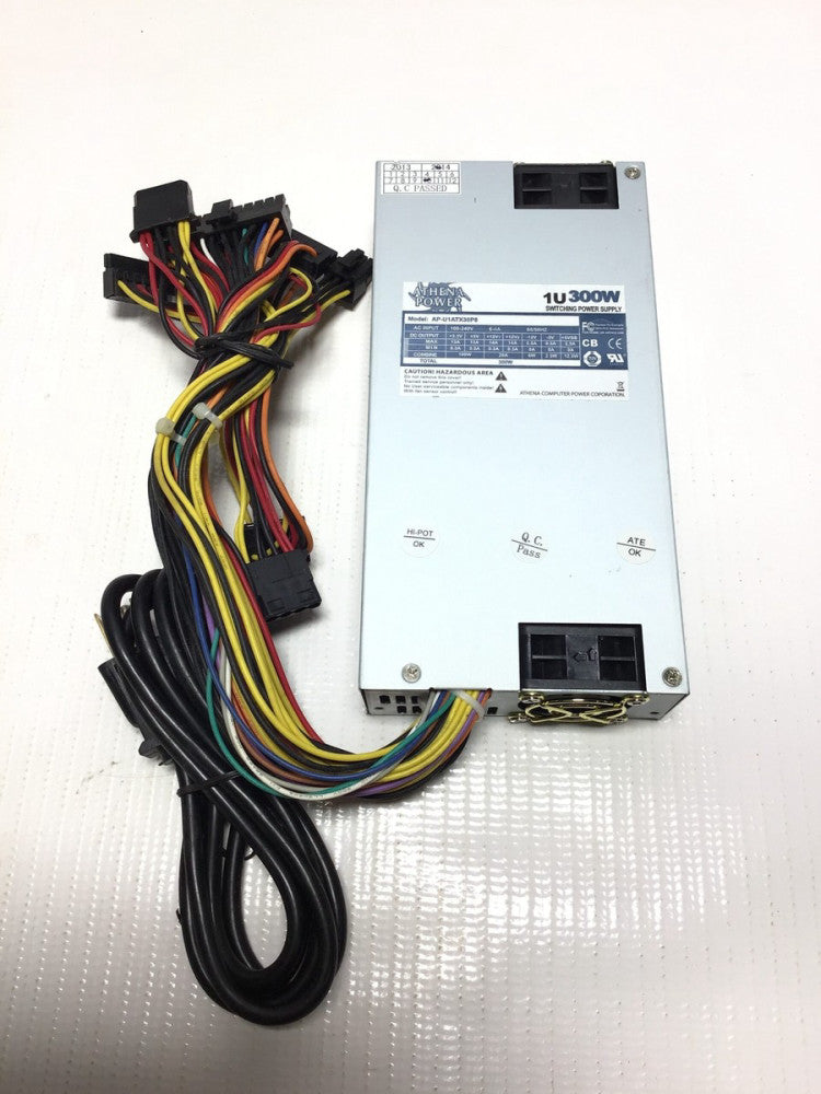 Athena Power AP-U1ATX30P8 Switching Power Supply 300W 100-240VAC 50/60Hz 4-6A