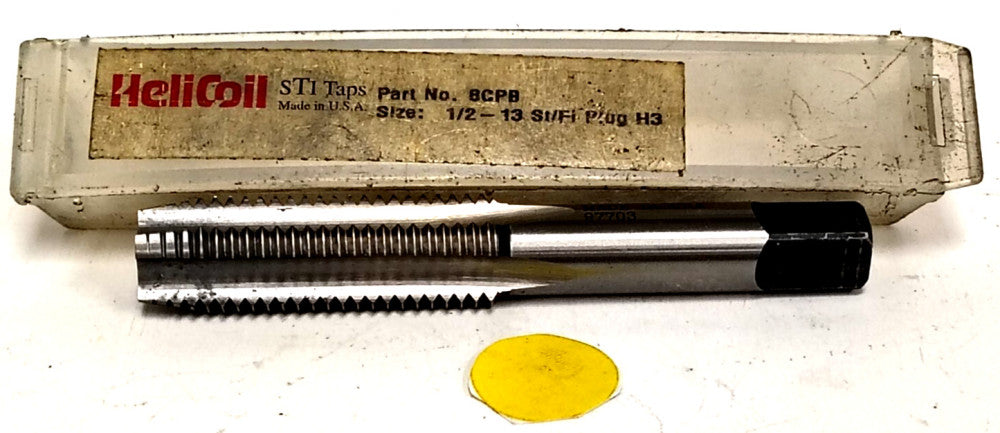 HELI-COIL 1/2"-13 TAPER TAP 4FL 2" FLUTE LENGTH OAL 3-7/8" 8CPB