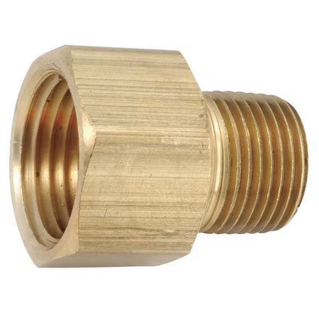 Zoro Select 706120-0404 Reducer Brass Reducer, 1/4 In Male Npt X 1/4 In Female