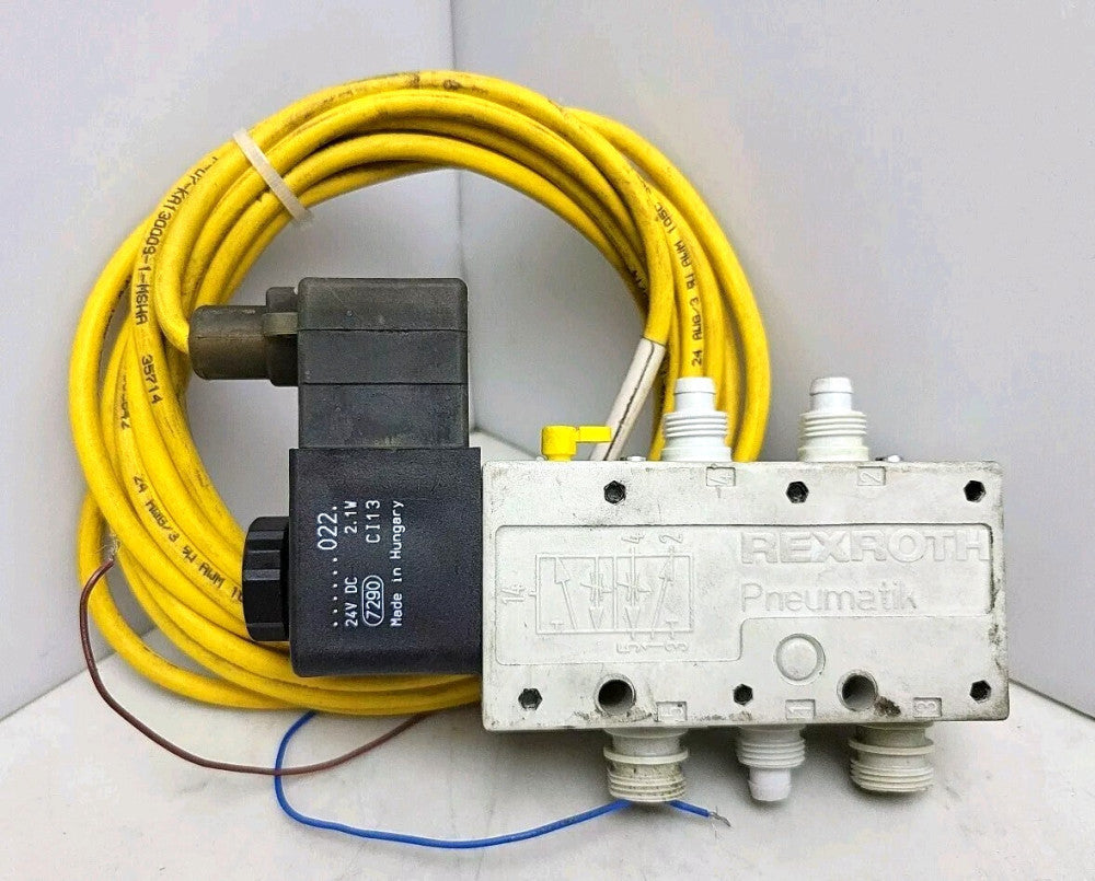 Rexroth PW 67697-5 Pneumatic Directional Valve w/ Turck VAS 22-A653-10M Plug