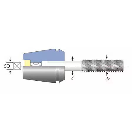 Techniks 05320-141 Tapping Collet,0.141 In. Shank,Er16